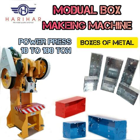 electric modular box making machine|ELECTRICAL MODULAR BOX .